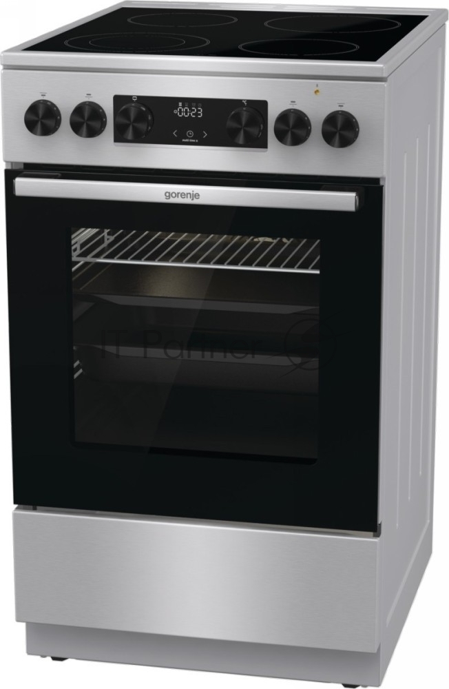 Плита электрическая Gorenje GEC5C40XC нержавеющая сталь, конфорок 4 шт, духовка 70 л, 50 см x 85 см x 59.4 см
