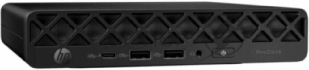 Неттоп HP ProDesk 4 G1i mini U5 235T 16Gb SSD512Gb UHDG Windows 11 Pro GbitEth WiFi BT 90W kbNORUS мышь клавиатура черный (BS7M0UT)
