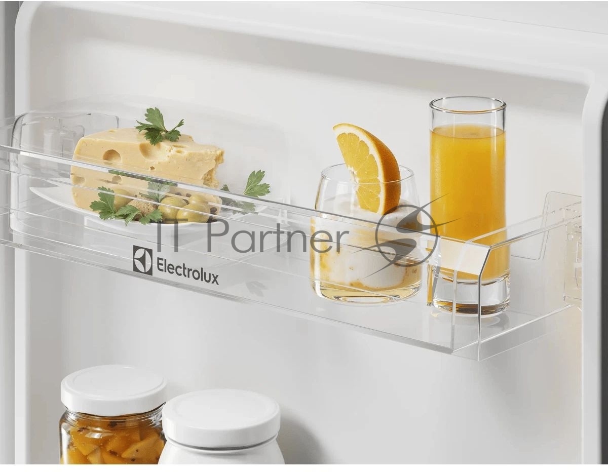 Встраиваемый холодильник ELECTROLUX ENS3SE18S скользящие направляющие, без No Frost, электронное управление, полезный объём: 249 л (179 + 70 л), перенавешиваемые двери, 54x54.1x176.3 см, белый