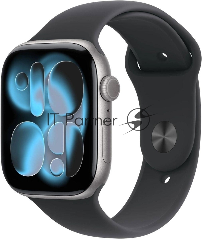 Умные часы Apple Apple Watch Series 11 GPS A3333 1.96" OLED, 4G (LTE), Wi-Fi, Bluetooth 5.3, NFC, IPX8, серый космос, черный