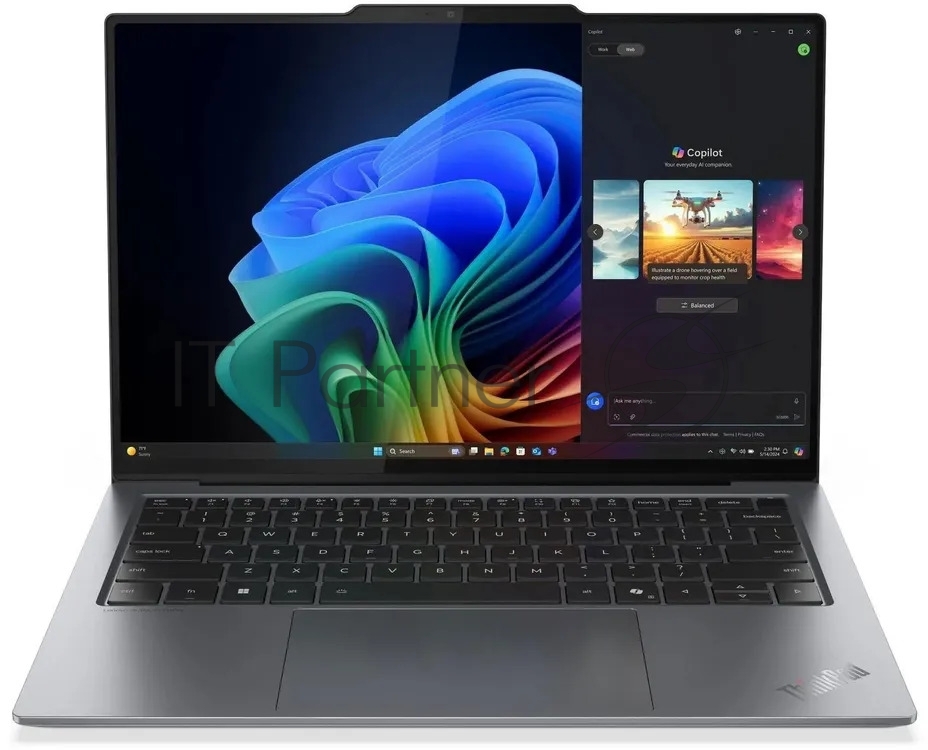 Ноутбук Lenovo ThinkPad X9-14 G1 Aura Core Ultra 7 258V 32Gb SSD1Tb Intel Arc 140V 14" OLED Touch 2.8K (2880x1800) Windows 11 Pro grey WiFi BT Cam (21QA0036US)
