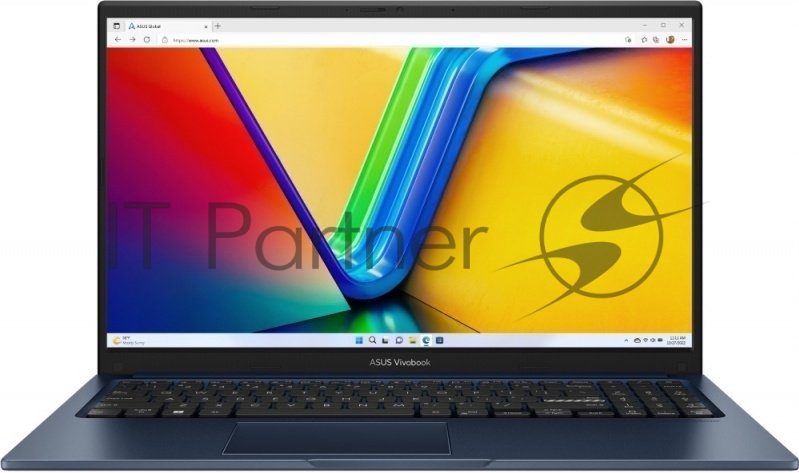 Ноутбук ASUS Vivobook 15 X1504VA-BQ4102 Intel Core 5 120U/16Gb (soldered, 1*8 D5)/SSD512Gb/UMA/15.6"/IPS/FHD/1920x1080/60Hz/NoOS/Blue/1.7kg