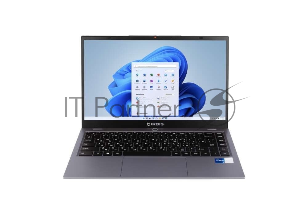 Ноутбук IRBIS 14NBP3003 14" FHD (1920x1080) IPS 300cd,Core i5-1250P,16Gb LPDDR5-5600,512Gb SSD,Wi-Fi 6+BT 5,48Wh,Metal case,Kbd Backlit,FPS,TPM 2.0,2xUSB-C,1.55kg,Grey,1y warranty,no OS