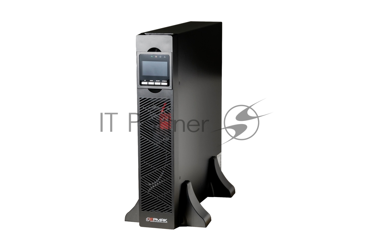 ИБП Ермак Онлайн стоечный 2U, 1500 ВА/1500 Вт, 8xIEC C13, EPO, USB, RS-232, 3x9Ач, ШхГхВ 440х460х86.5мм., вес 16кг