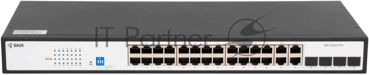 Коммутатор SNR SNR-S2300G-24TC, 24×1 Гбит/с + 4×1 Гбит/с Combo, управляемый