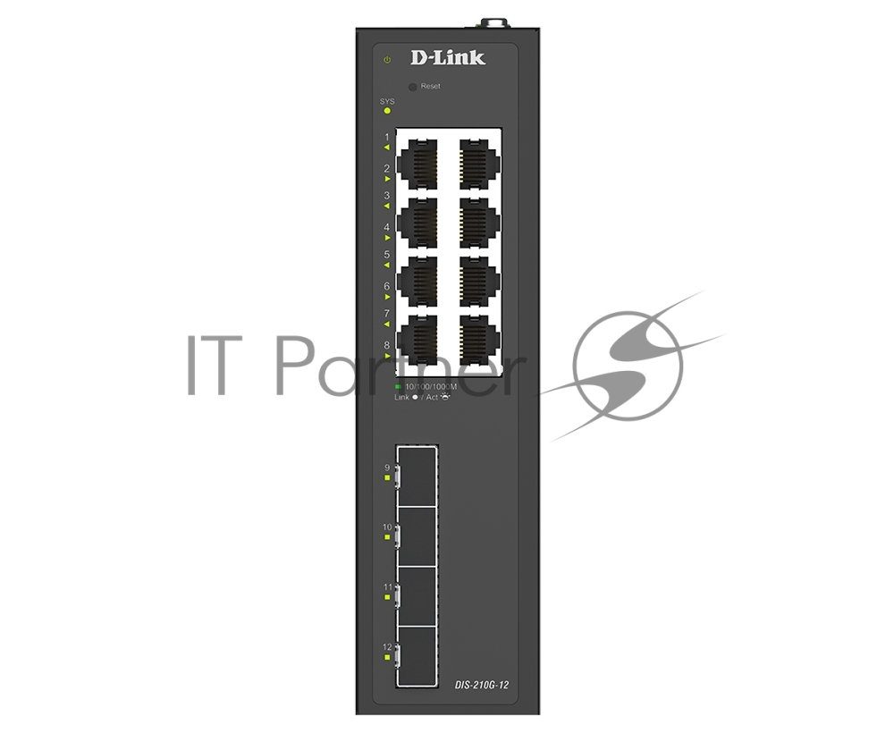 Коммутатор D-Link DIS-210G-12/A1A 8x1Гбит/с 4SFP управляемый