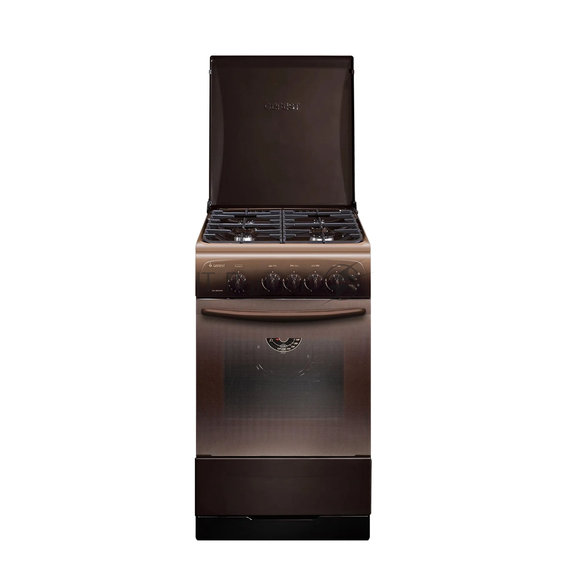 Газовая плита Gefest CG 50М04 К19 коричневый, конфорок 4 шт, духовка 42 л, 50 см x 85 см x 57 см