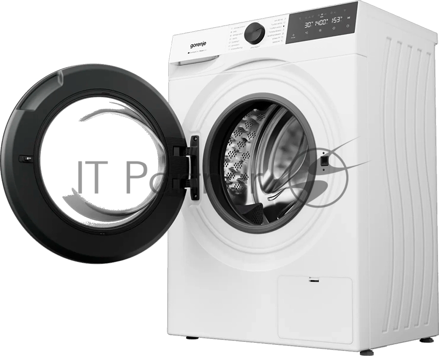 Стиральная машина Gorenje WG4S84B1, отдельностоящая, ВхШхГ 850х600х460 мм, загрузка 8 кг, 15 программ, 1400 об/мин, поворотное/сенсорное управление, цифровой дисплей, пар, дозагрузка белья, мотор Inverter Power Drive, Wi-Fi, цвет белый