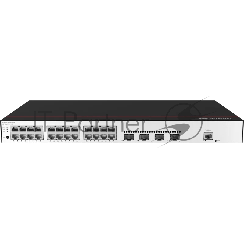 Коммутатор Huawei S5735-L24T4S-A-V2  (24*10/100/1000BASE-T ports, 4*GE SFP ports, AC power), L-MLIC-S57L