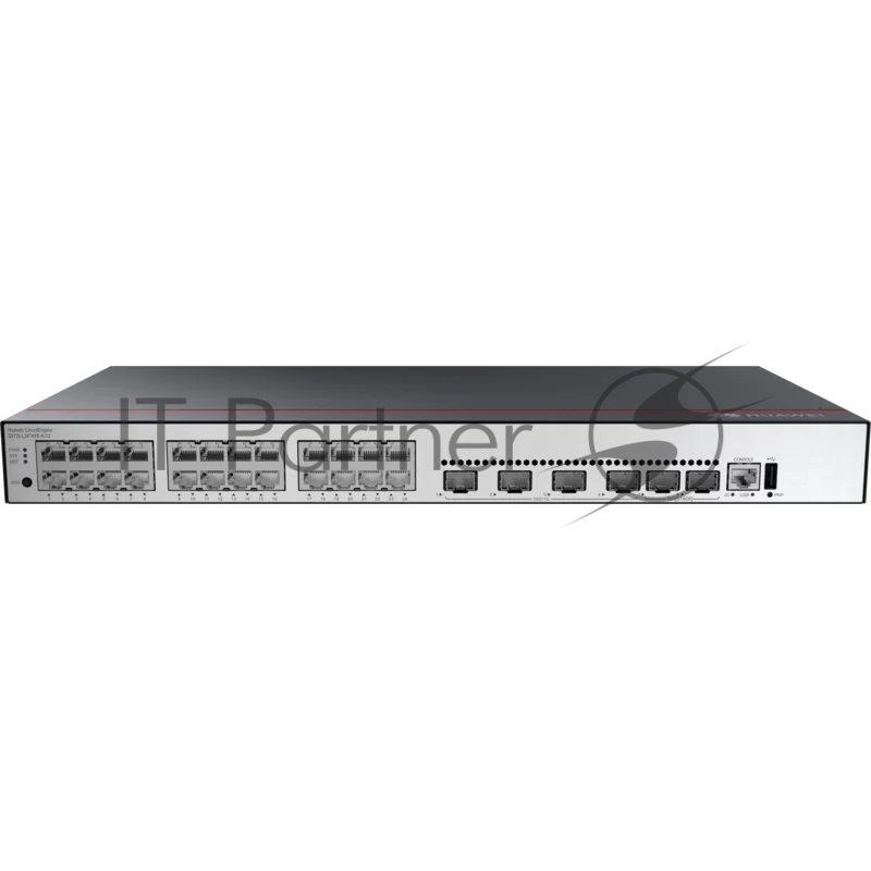 Коммутатор Huawei S5735-L24T4XE-A-V2  (24*10/100/1000BASE-T ports, 4*10GE SFP+ ports, 2*12GE stack ports, AC power), L-MLIC-S57L