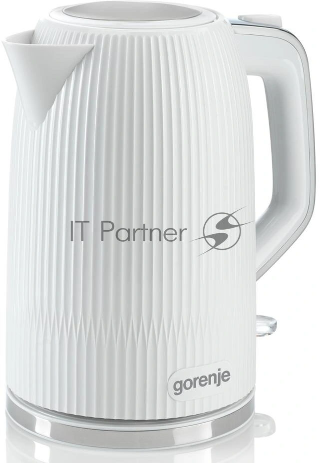 Чайник электрический Gorenje K17DPW 1.7л. 2200Вт белый/серебристый корпус: металл/пластик