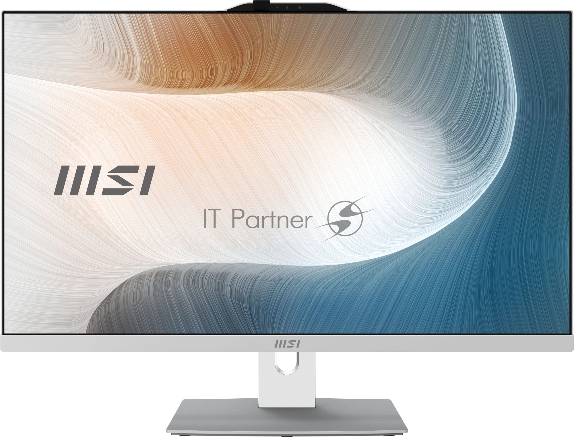 Моноблок MSI Modern AM242P 1MA-2450XRU 23.8" Full HD Core 3 100U 8Gb SSD500Gb Graphics без ОС GbitEth WiFi BT клавиатура мышь Cam белый 1920x1080