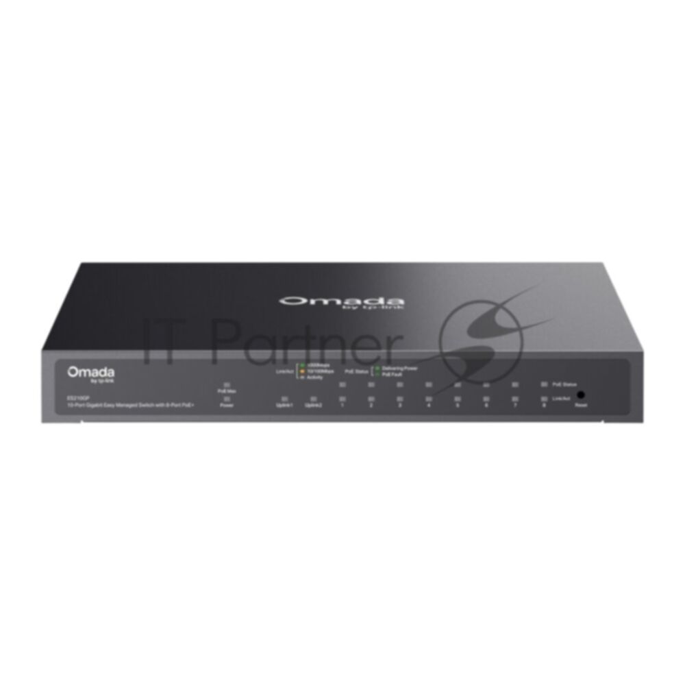 Коммутатор TP-Link Omada 10-Port Gigabit Easy Managed Switch with 8-Port PoE+