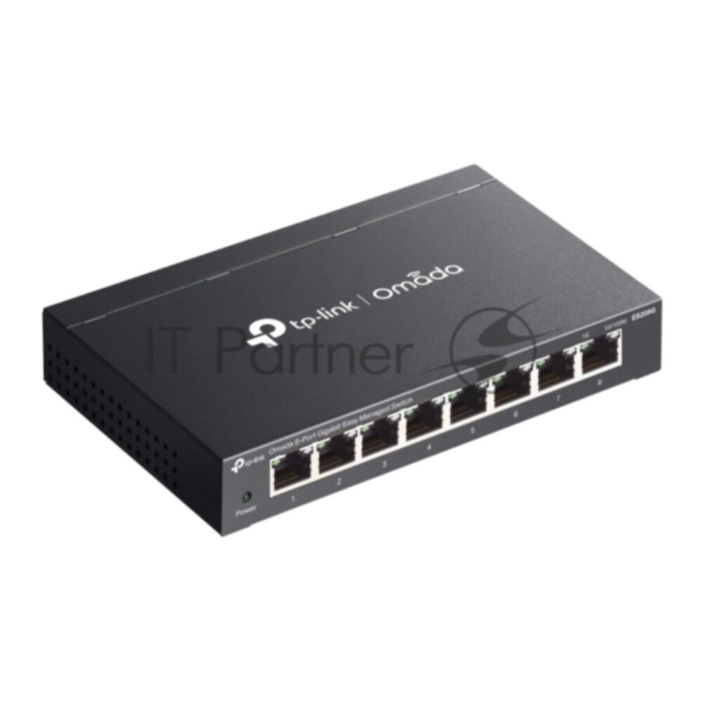 Коммутатор TP-Link Omada ES208G, 8×1 Гбит/с, настраиваемый