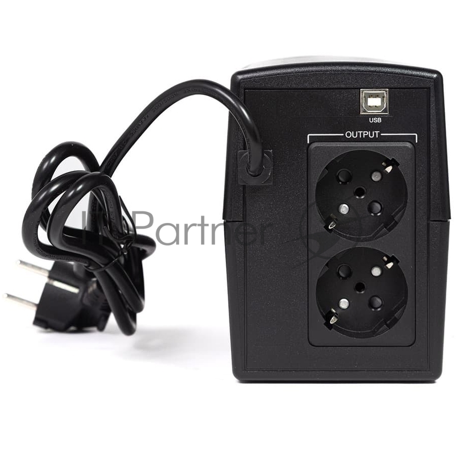 Источник бесперебойного питания ЮНИОР СМАРТ 600, 600/360 ВА/Вт, LED, USB, SCHUKOx2/ line-interactive AS tower