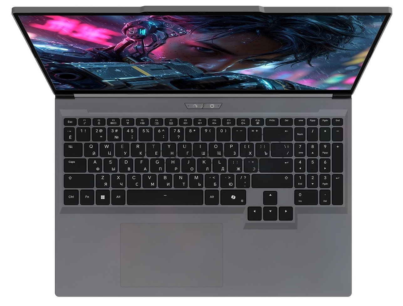 Ноутбук/ Maibenben X16C 16"(2560x1600 IPS (180Hz) )/Intel Core i7 13700HX(2.1Ghz)/16384Mb/1024PCISSDGb/Ext:NVIDIA GeForce RTX 5070(8192Mb)/Cam/BT/WiFi/80WHr/war 1y/2.25kg/Grey/Linux + 1*mninDP, 500nits,1x16Gb,2SODIMM