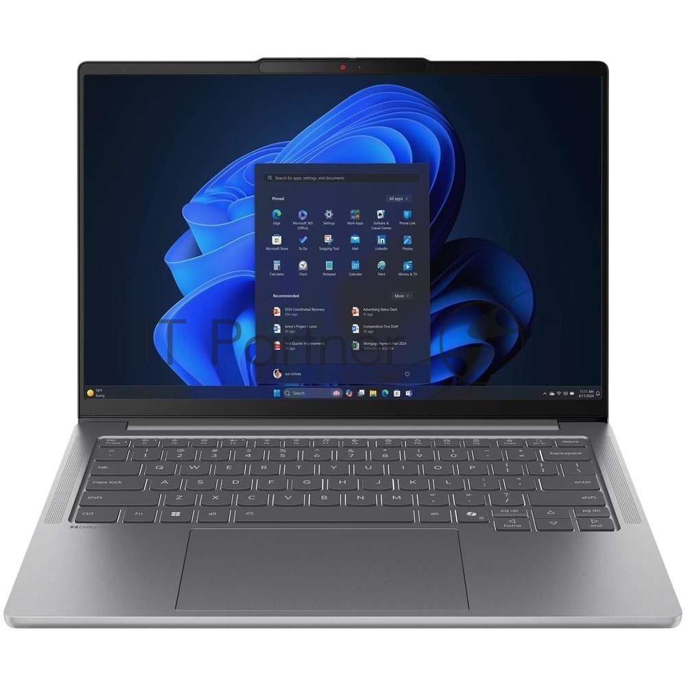 Ноутбук Lenovo IdeaPad Pro 5 14IAH10/14"/OLED/Intel Core Ultra 5 225H/24Gb/512Gb SSD/Intel Arc Graphics/no OS/серый/1.39kg