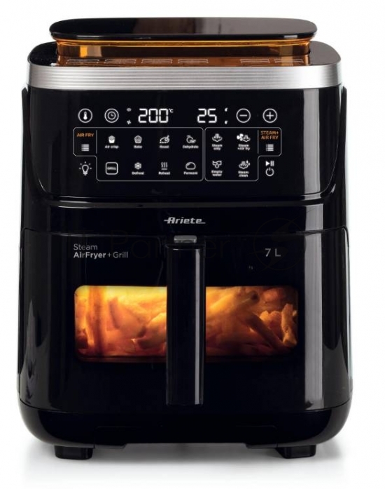 Аэрофритюрница Ariete 00C463600AR0 4636 BK черный, 1700 Вт, 7 л, сенсор, 10 программ