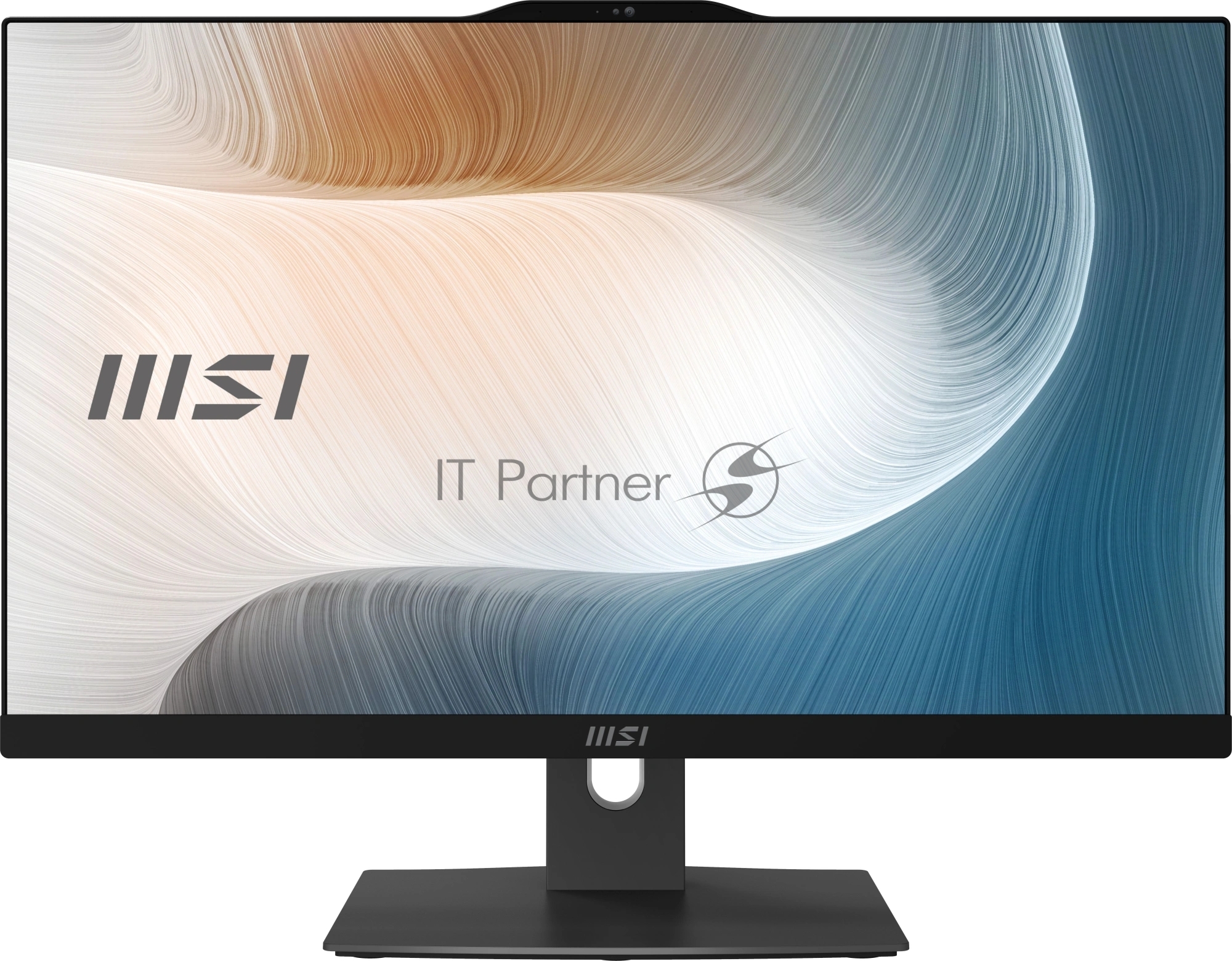 Моноблок MSI Modern AM242P 1MA-2452XRU 23.8" Full HD Core 5 120U 16Gb SSD500Gb Graphics без ОС GbitEth WiFi BT клавиатура мышь Cam черный 1920x1080