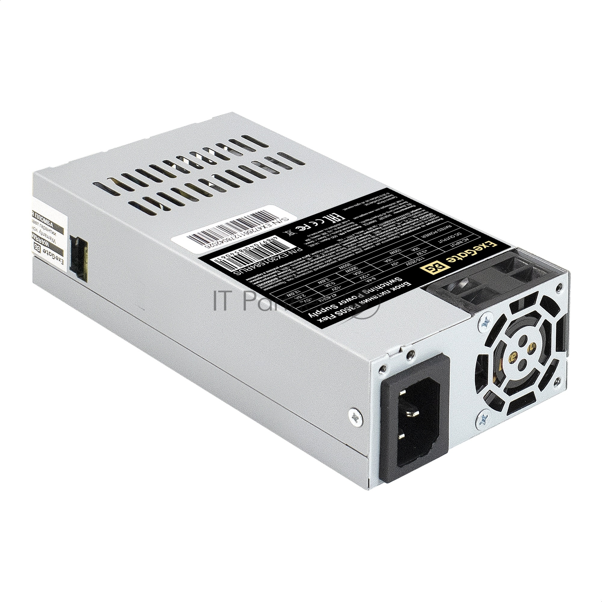 Блок питания 350W ExeGate F350S (Flex ATX, for ITX case, 4cm fan, 24pin, (4+4)рin, 3xSATA, 2xIDE)