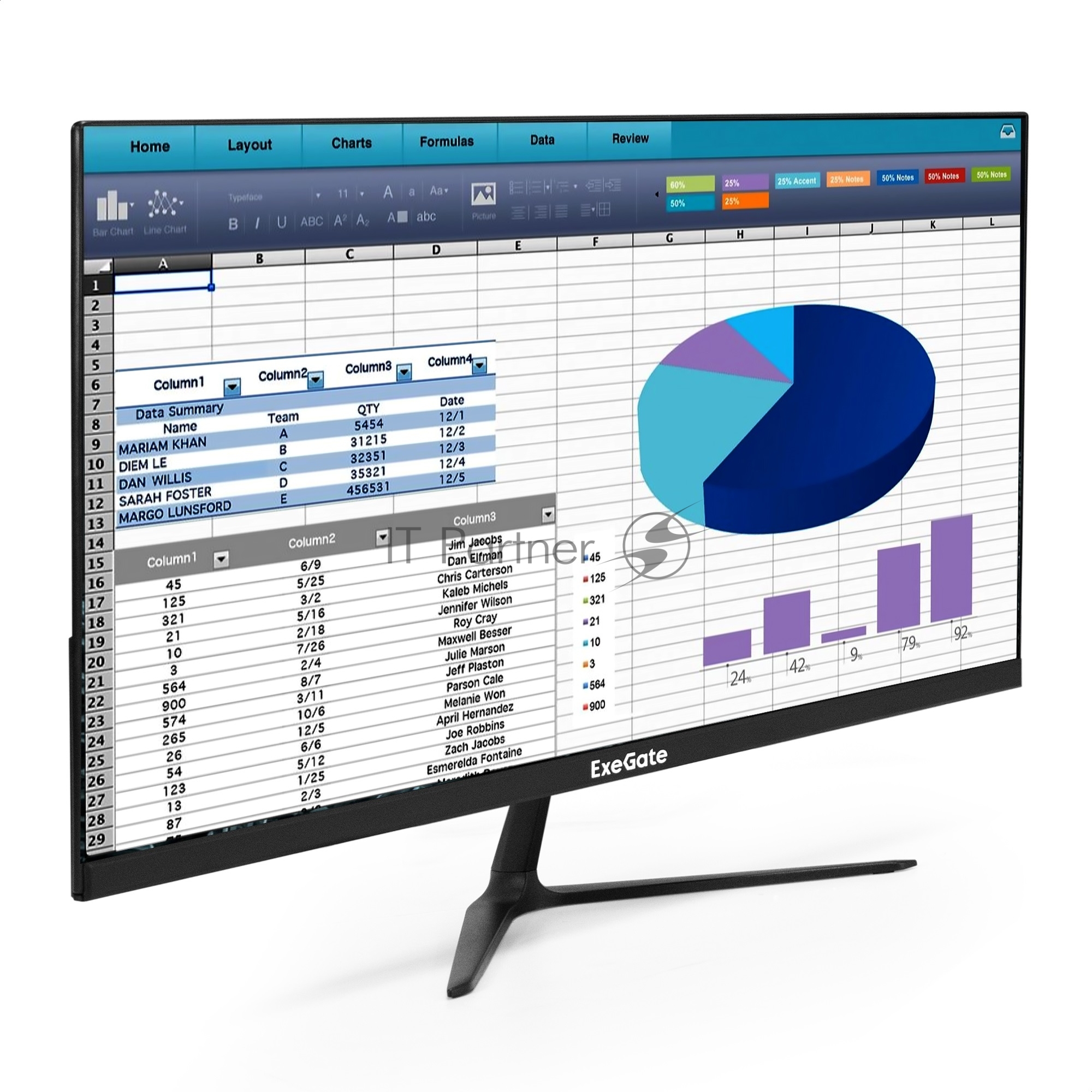 Монитор с аудио выходом 21.5" 100 Гц ExeGate SmartView EP2200A (IPS LED Grade A+