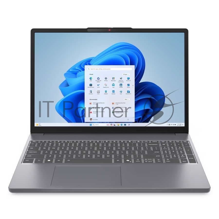 Ноутбук Lenovo IdeaPad Slim 3 15IRH10/15.3"/IPS/Intel Core i7 13620H/16Gb/1Tb SSD/Intel UHD Graphics/No OS/серый/1.59kg