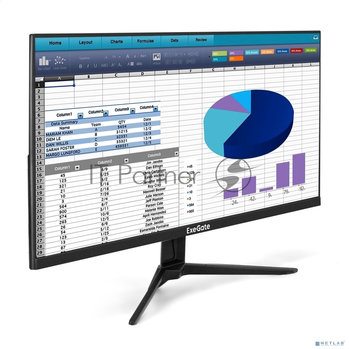 Монитор LCD ExeGate 27" EH2700CA SuperView {IPS 1920x1080 100hz 3-5ms 16:9, 250cd/m2, 1300:1 178/178 Speakers D-Sub HDMI DisplayPort AudioOut} [EX300398RUS]