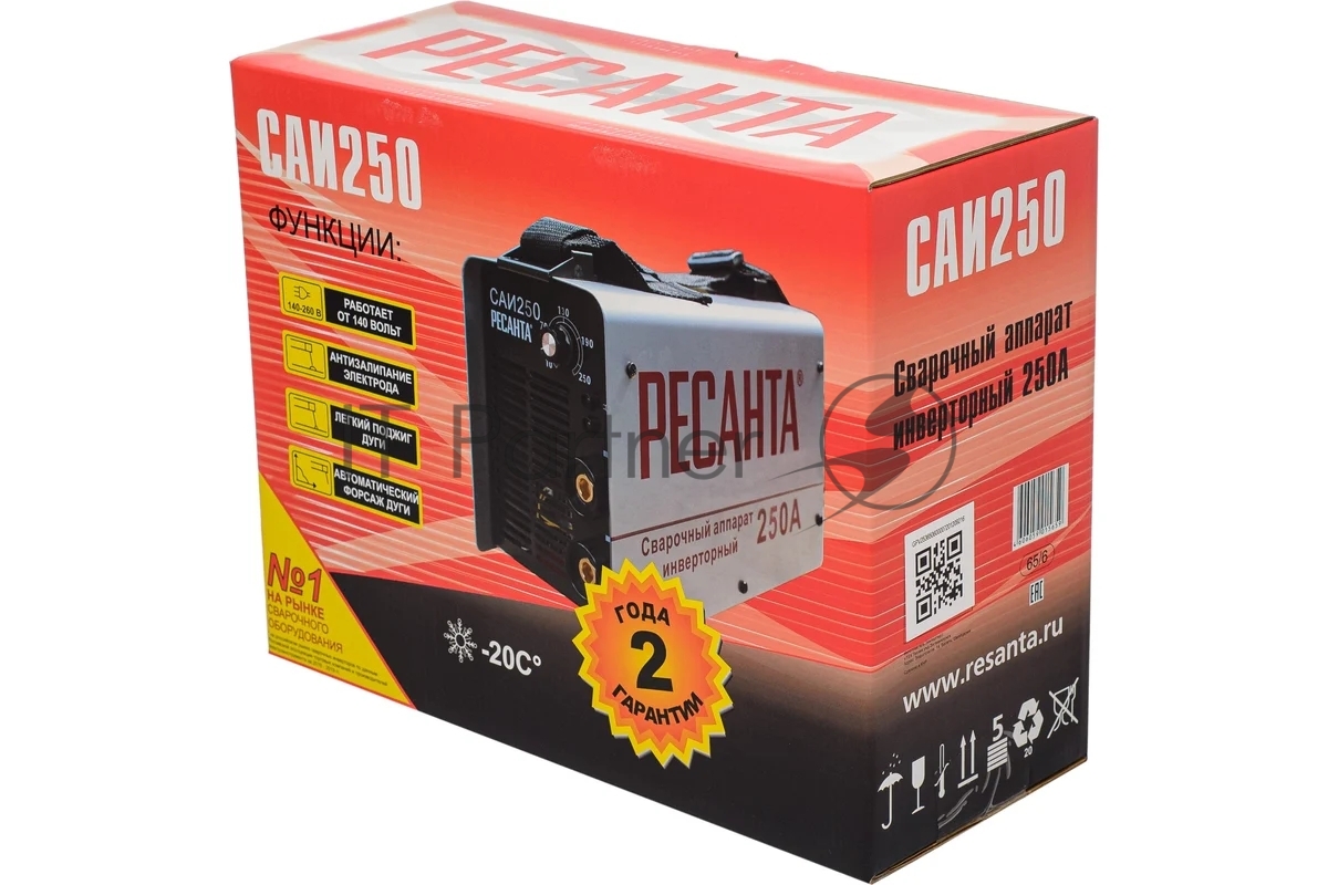 Сварочный аппарат инверторный Ресанта САИ 250 65/6