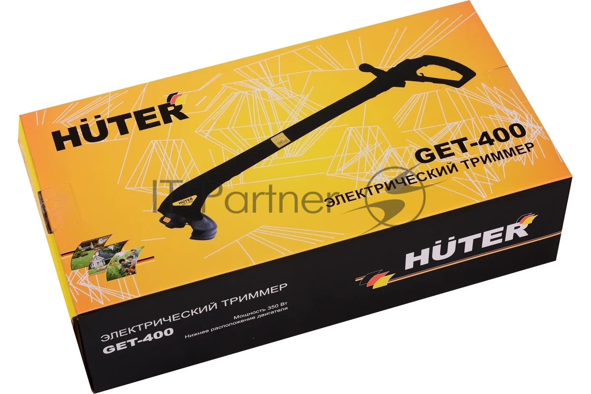 Триммер электрический Huter GET-400, от сети, 350 Вт