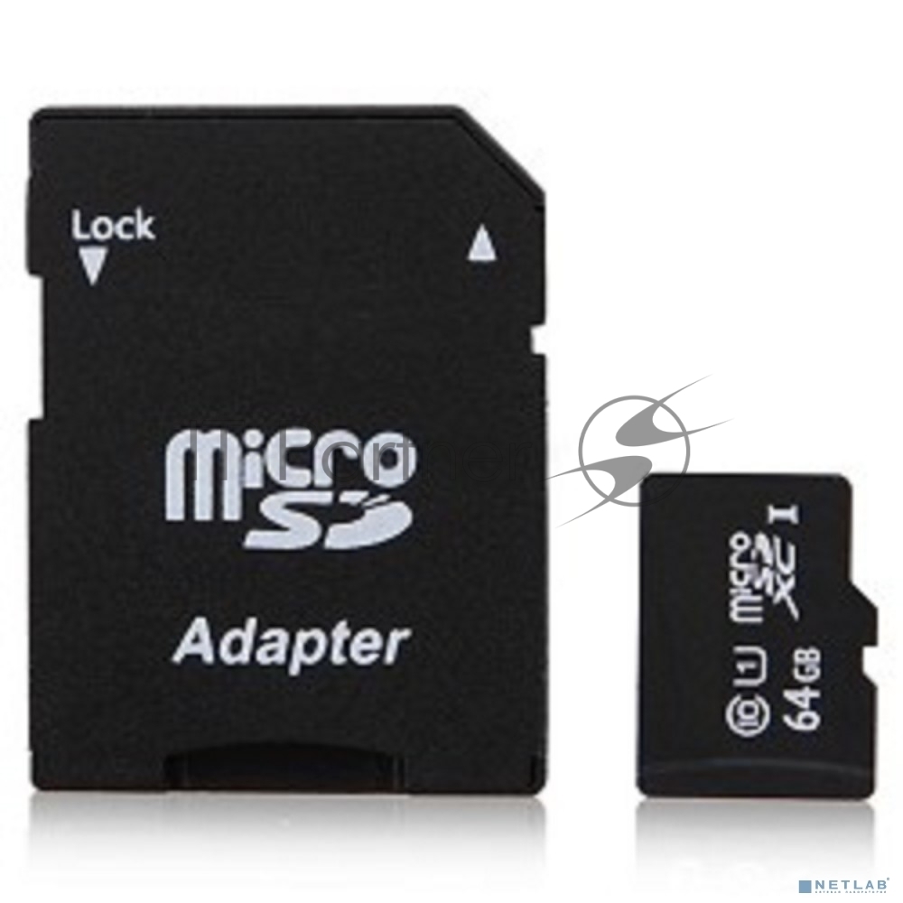 Флеш карта Micro SecureDigital 128Gb QUMO QM128GMICSDXC10U1 MicroSDXC Class 10 UHS-I, SD adapter