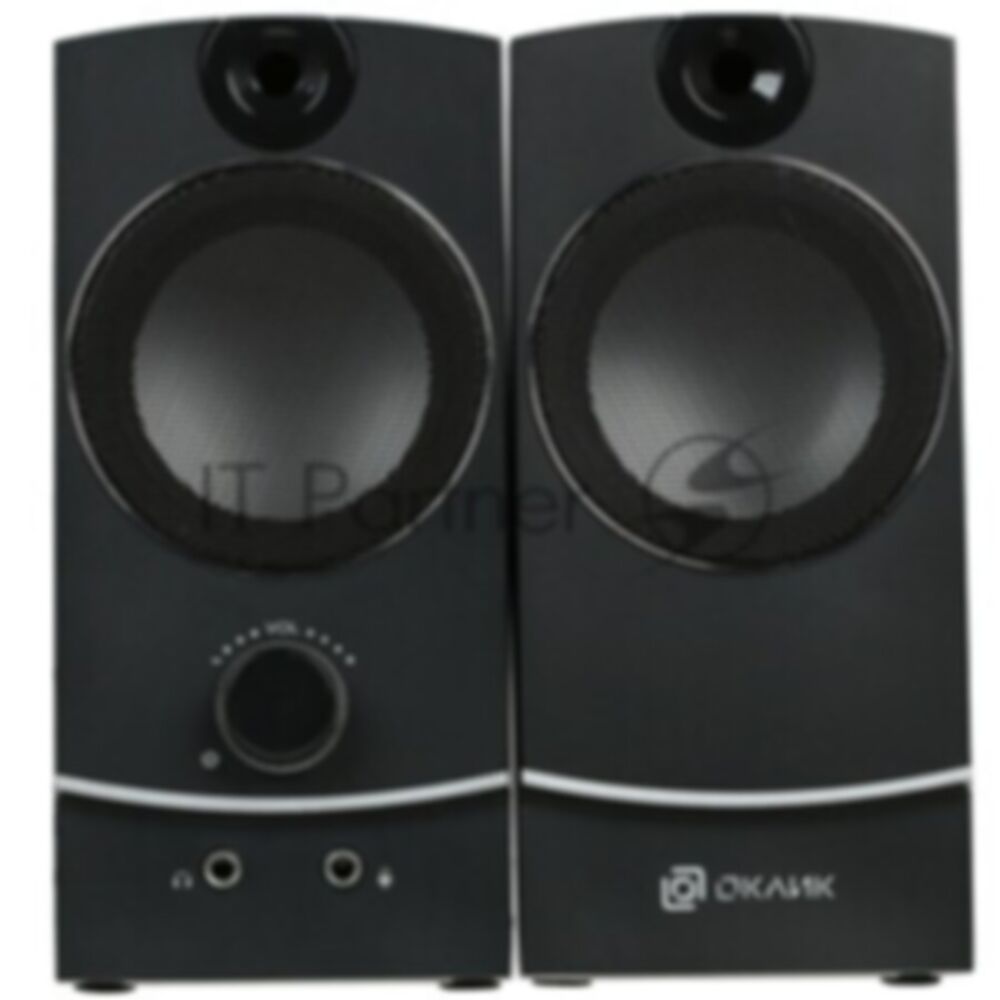 Акустическая система Oklick OK-118 2.0 черный 4Вт