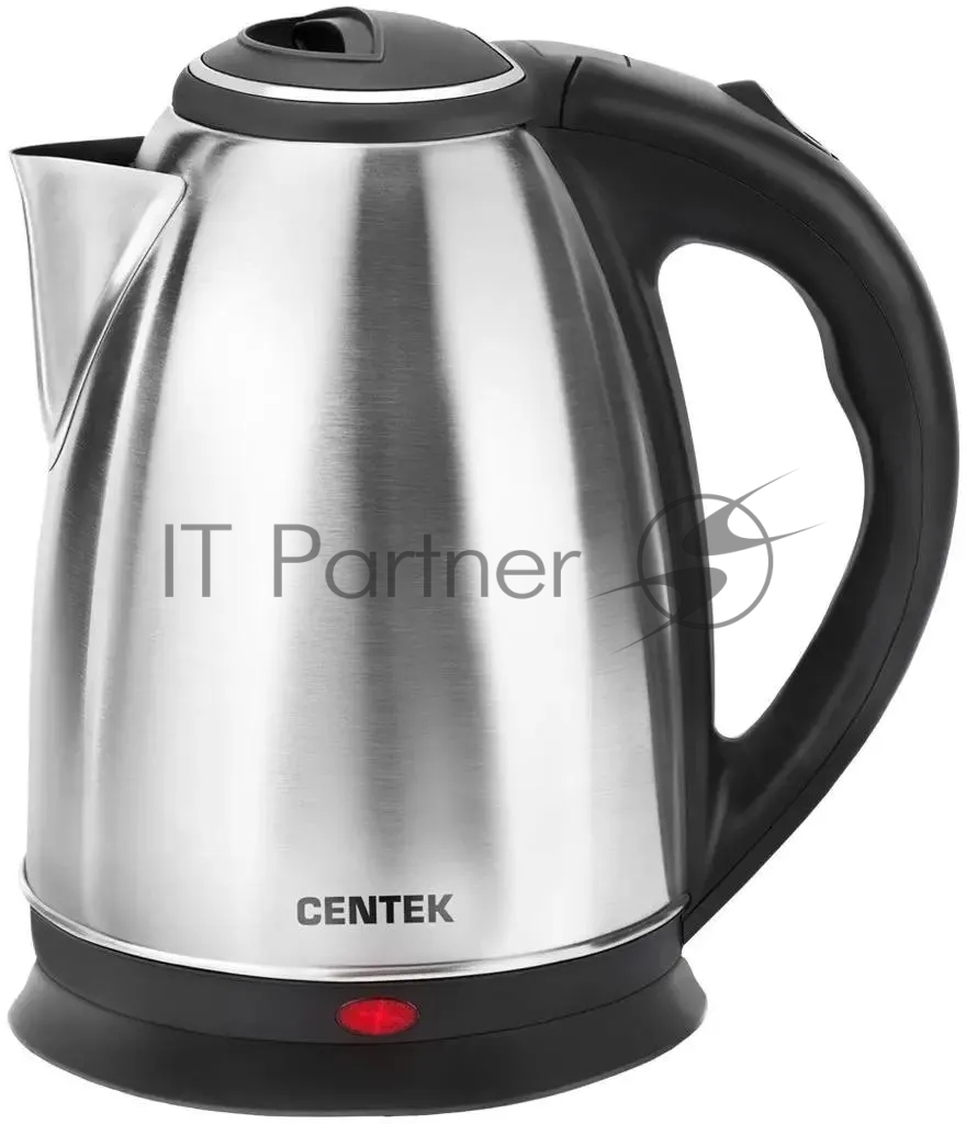 Чайник электрический Centek CT-0035 серебристый, 1.5 л, 2000 Вт, скрытый нагревательный элемент