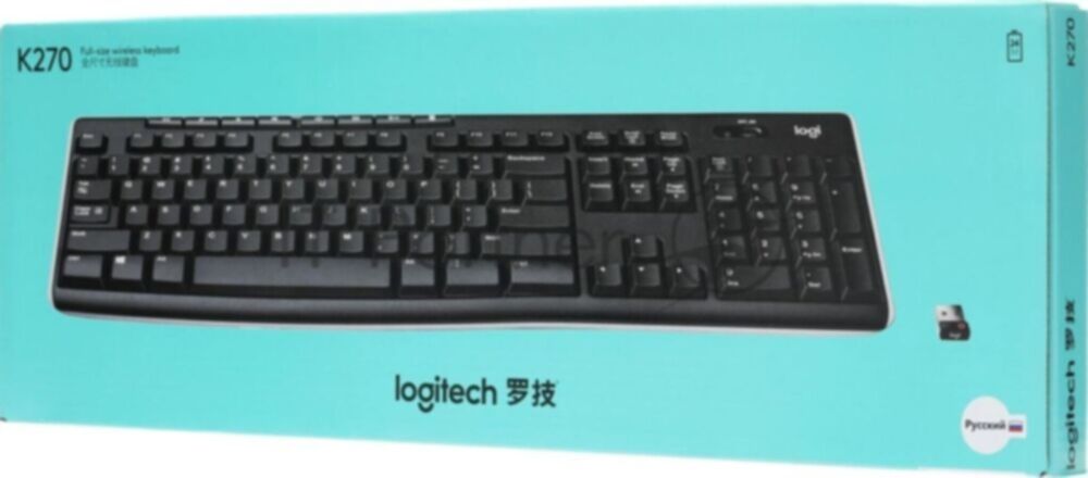Клавиатура беспроводная Logitech Keyboard K270 Wireless 920-003757/920-003058