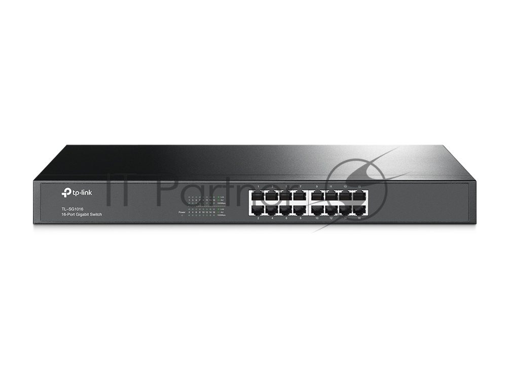 Коммутатор TP-Link TL-SG1016, 16×1 Гбит/с, неуправляемый