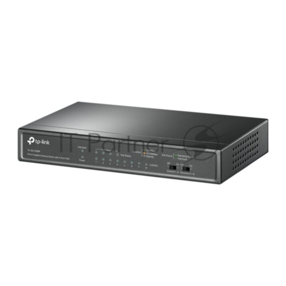 Коммутатор TP-Link TL-SG1008P, 4×1 Гбит/с PoE+ + 4×1 Гбит/с Uplink, неуправляемый