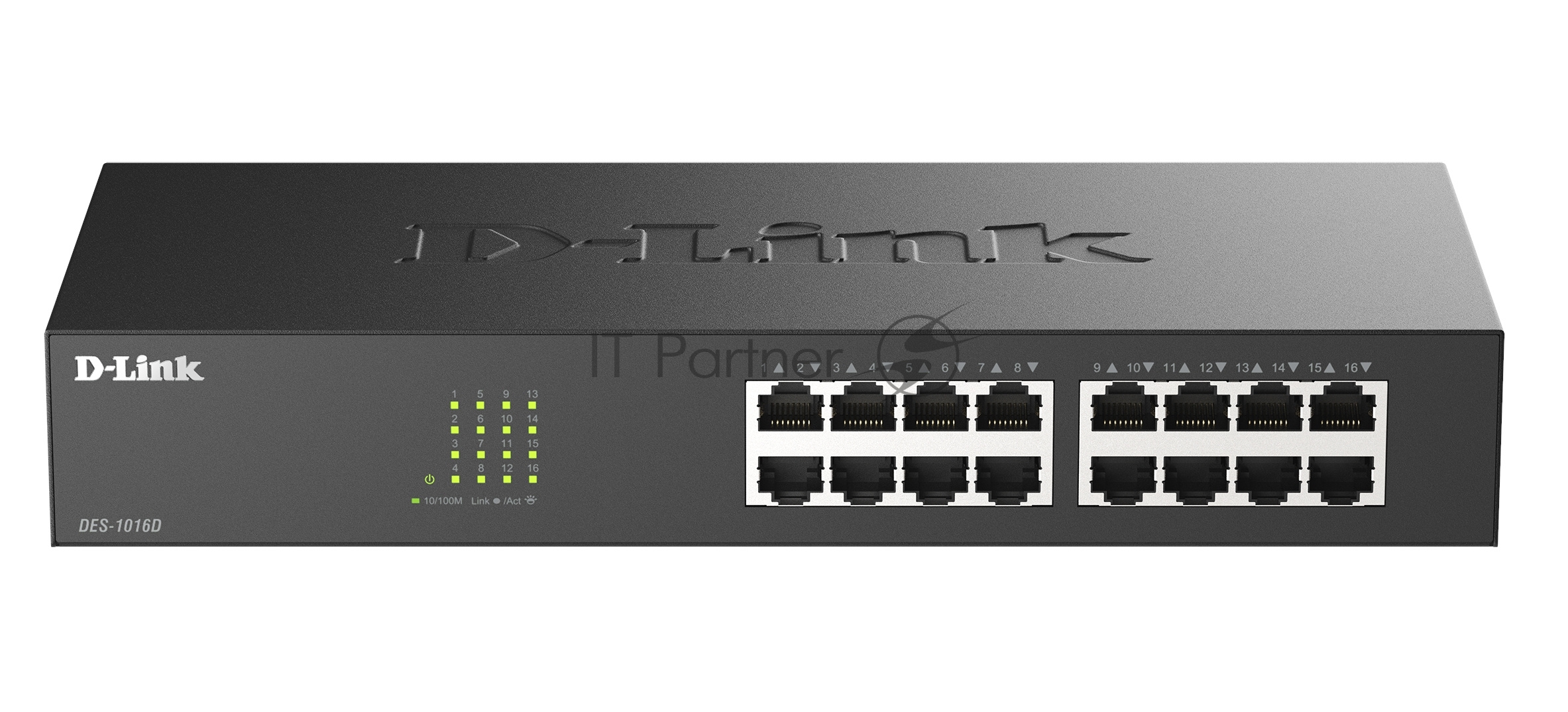 Коммутатор D-Link DES-1016D, 16×100 Мбит/с, неуправляемый