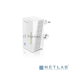 Сетевое оборудование TP-Link TL-WPA4220 300Mbps Wireless AV500 Powerline Extender, 500Mbps Powerline Datarate, 2 10/100Mbps Fast Ethernet ports, HomePlug AV, Plug and Play, WiFi Clone, Single Pack