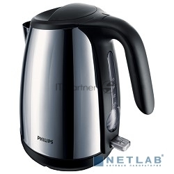 Чайник Philips HD4654 серебристый/черный 1.7л. 2400Вт