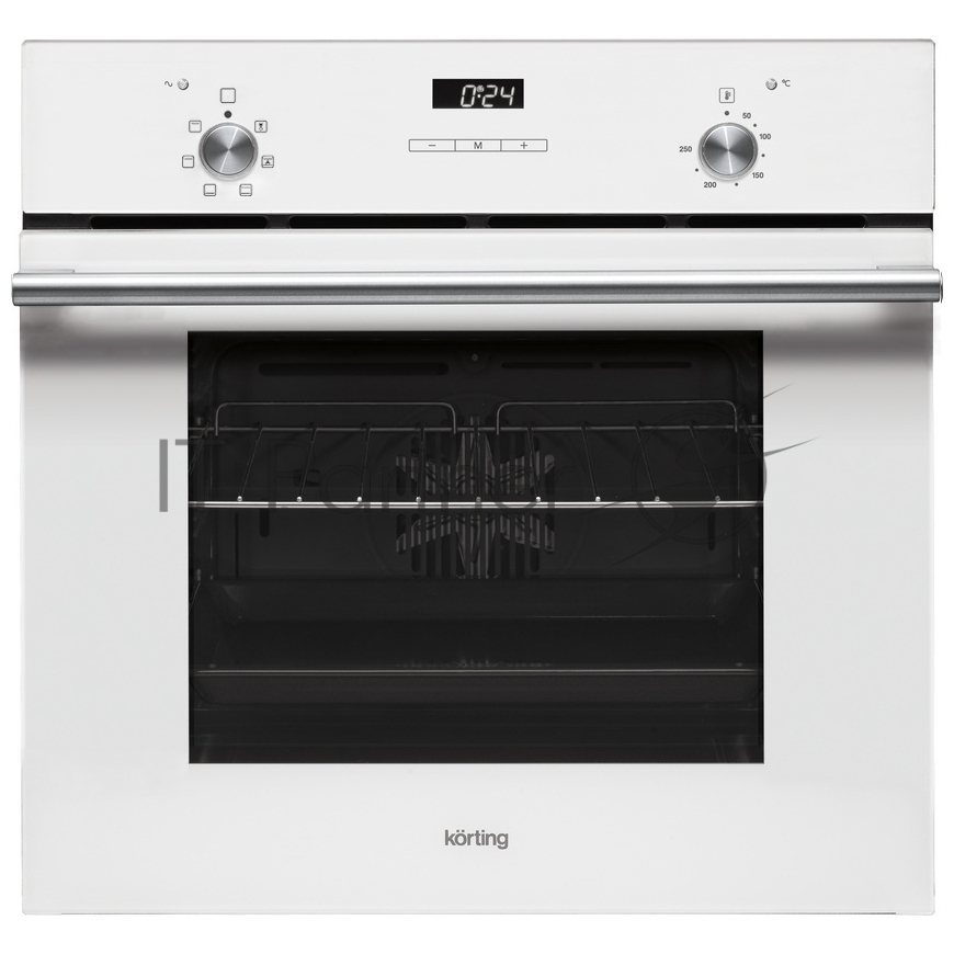 Встраиваемая электрическая духовка Korting OKB 760 FW / 59.8 х 59.5 x 56 см, 6 режимов нагрева, гриль, конвекция, таймер, дисплей, белая