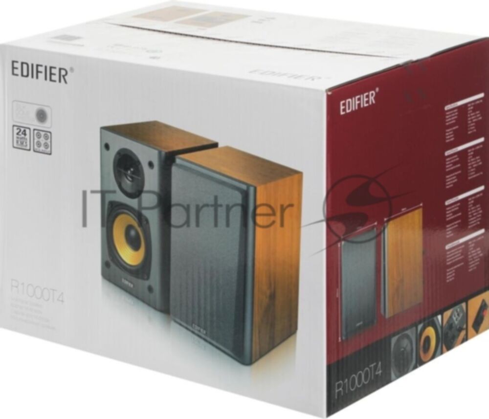 Колонки Edifier R1000T4 Wood Brown (24W)