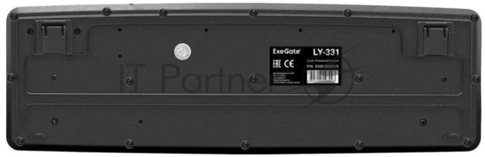 Клавиатура проводная ExeGate LY-331, USB, черный