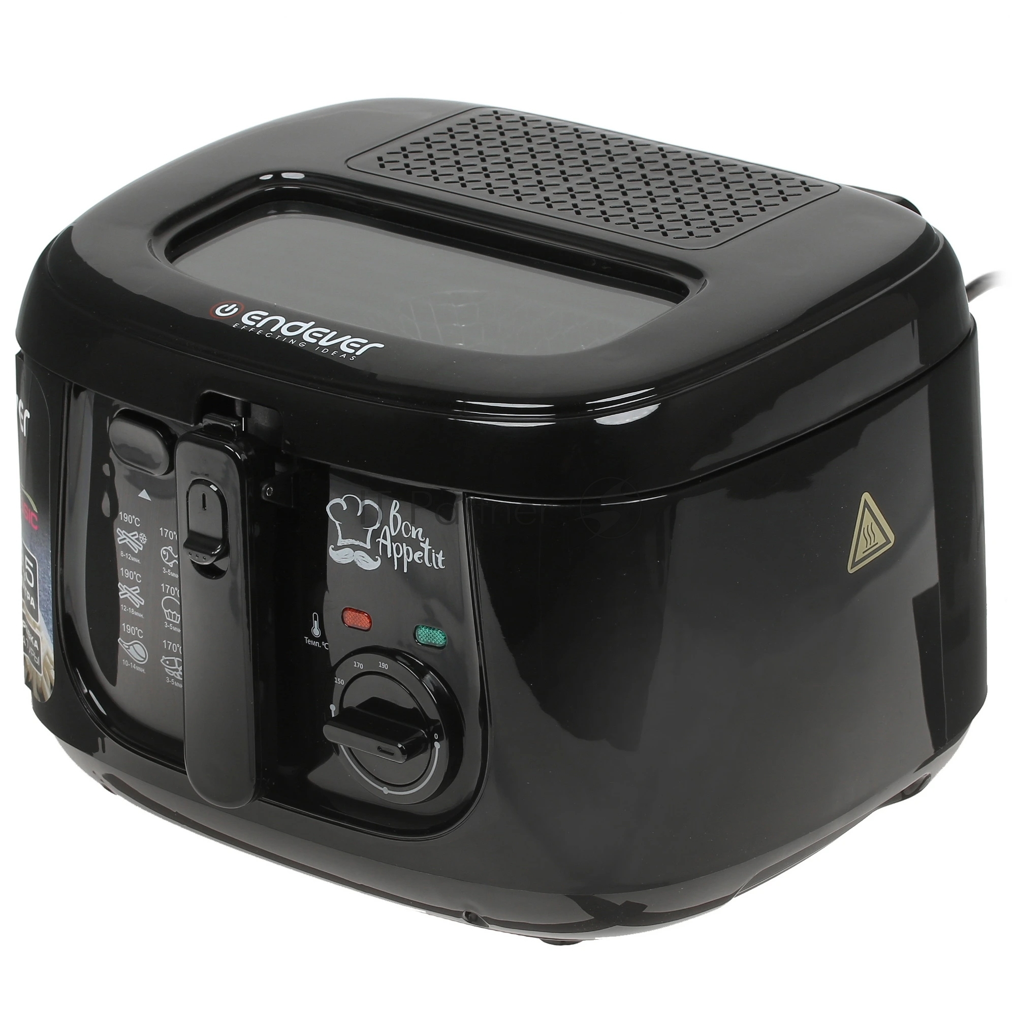 Фритюрница Endever Skyline FR-110 чёрный, 1800 Вт, 2.5 л, антипригарное покрытие