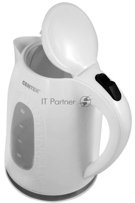 Чайник электрический Centek CT-0041 белый, 2.0 л, 2200 Вт, скрытый нагревательный элемент