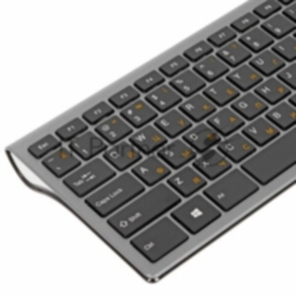 Клавиатура беспроводная Gembird KBW-1, USB, серебристый