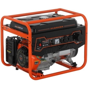 Электрогенератор бензиновый Carver PPG-8000, 6.5 кВт, 78 дБ, 81 кг