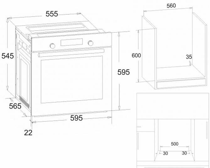 Духовой шкаф simfer b6er56070