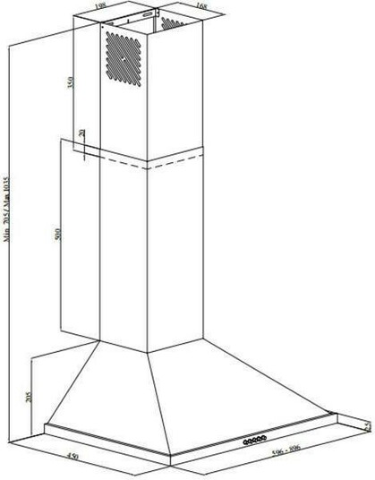 Вытяжка для кухни ширина 450мм