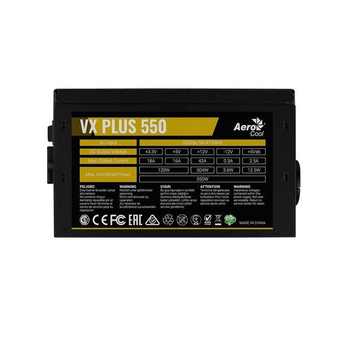 Vx plus series. Блок питания AEROCOOL VX 550. AEROCOOL VX Plus 550w [VX-550 Plus]. БП AEROCOOL VX Plus 550w. Блок питания AEROCOOL VX-550 Plus (RTL) 550w ATX (24+2x4+6/8пин).